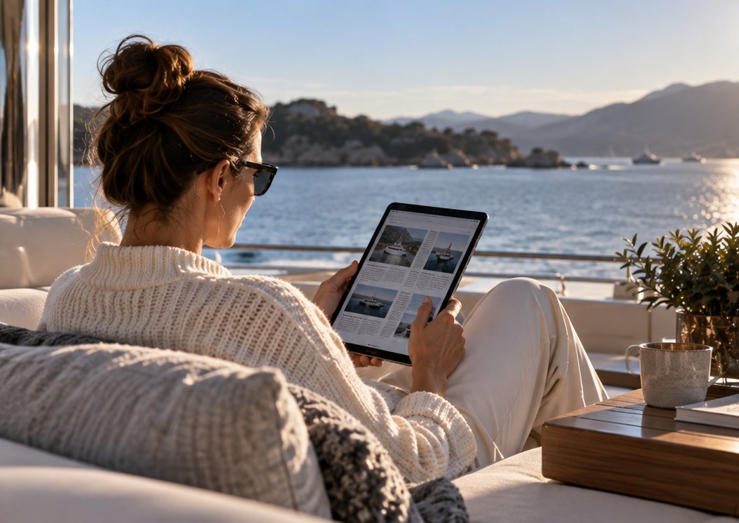 Charter Yacht Magazine feature image.