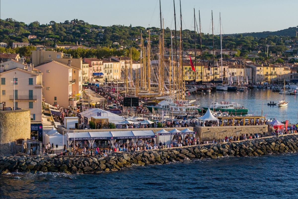 Saint-Tropez's spectacular harbour hosts part of the Maxi fleet and its celebrated classic yacht line-up. Photo: Gilles Martin-Raget / www.martin-raget.com
